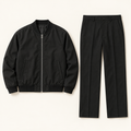 Camden Bomber Jacket & Straight-Leg Trouser Set - flat lay, no model